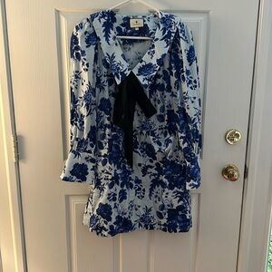 Tuckernuck Blue and White Floral Dress